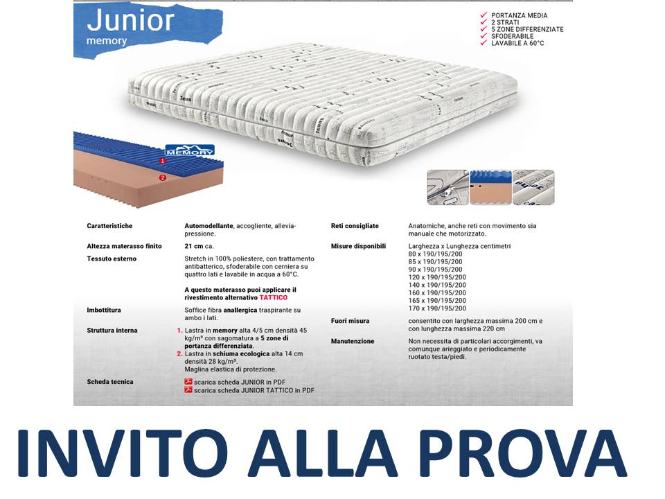 materasso junior ideare sogno veneto