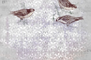 carta da parati art-the-birds soggetto uccelli