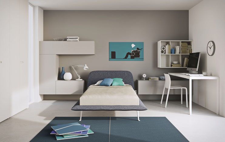 letto una piazza e mezzo con contenitore o senza contenitore