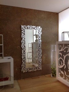 Specchio in foglia argento modello Romantico Riflessi