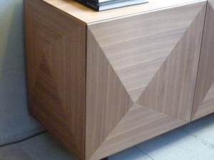 anta madia Riflessi cubric in legno