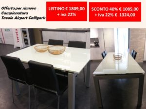 tavolo airport calligaris offerta OUTLET