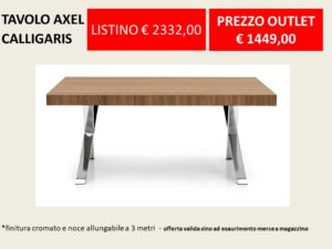 tavolo axel calligaris outlet