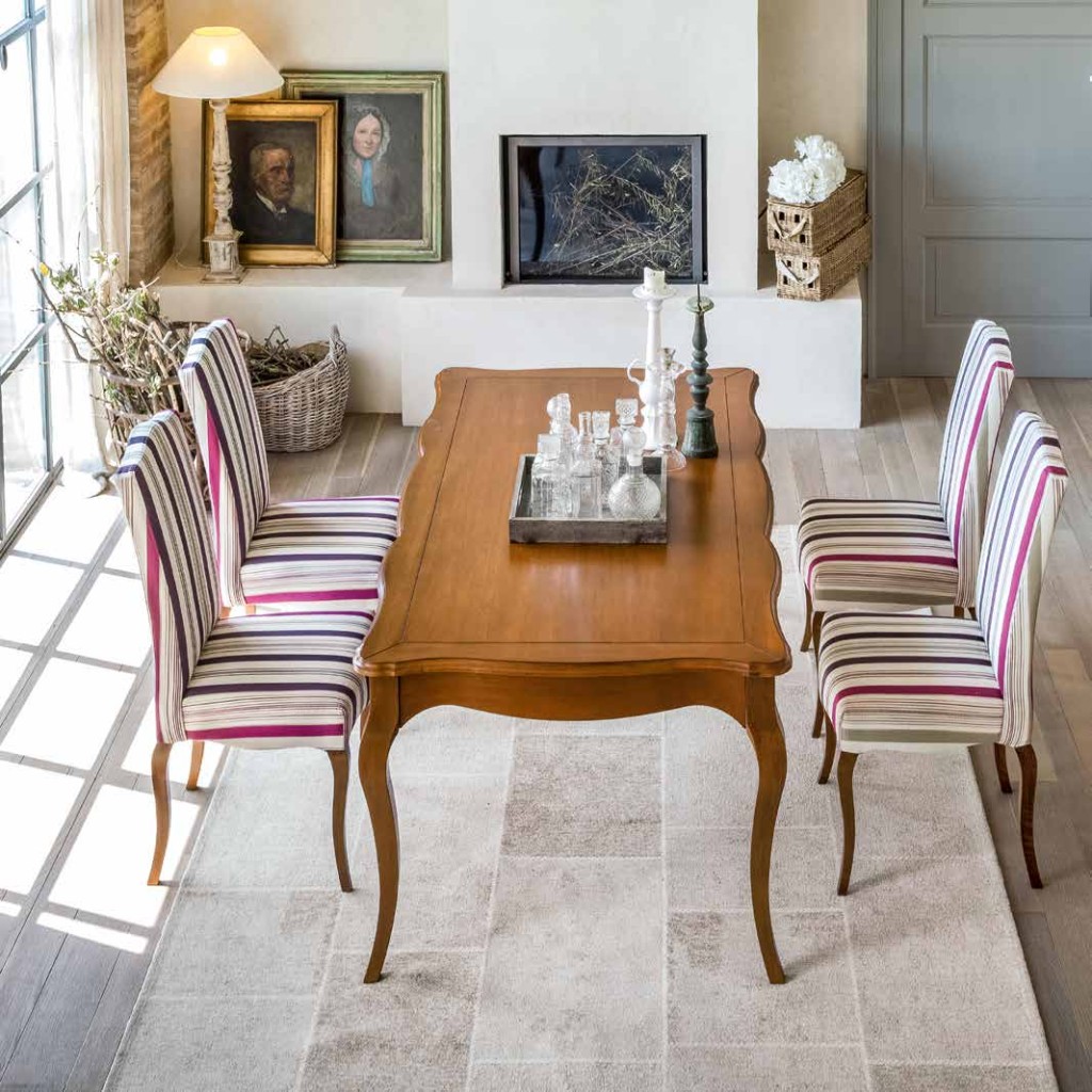 Tavolo rettangolare allungabile stile classico modello Aston, Tonin Casa Tavolo classico rettangolare allungabile