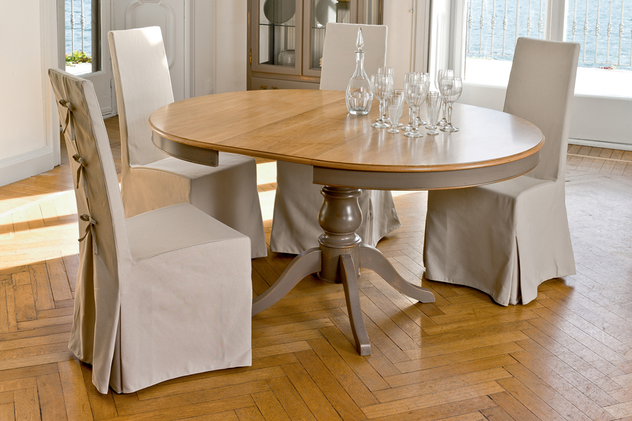 Tavolo allungabile modello Arago, linea Classic Home di Tonin Casa Arago il tavolo tondo allungabile