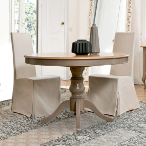 tavolo tondo in legno