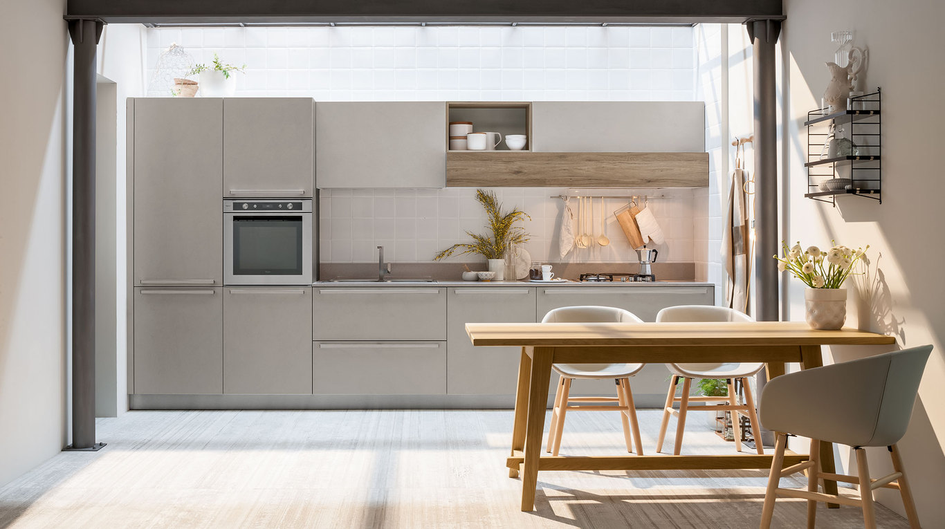 VENETA CUCINE CON LUXELT, Cucina di Veneta Cucine con barra…