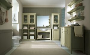 bagno in legno massello vintage by scandola
