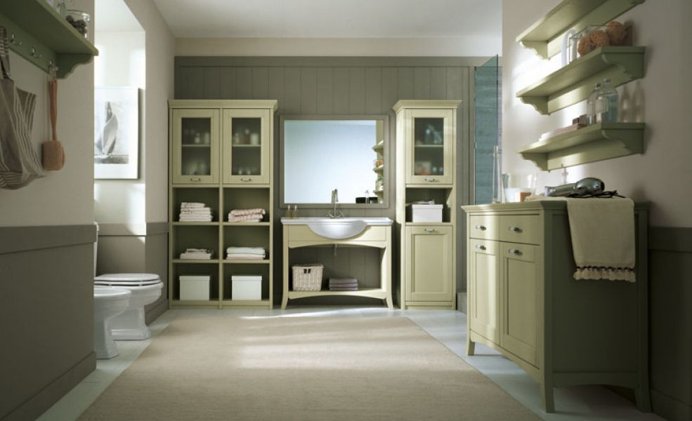 ARREDAMENTO IN LEGNO MASSELLO bagno classico bagno in legno massello vintage by scandola