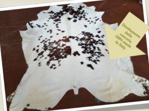 tappeto vera pelle concia cavallino