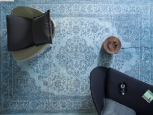 tappeto aladino blu stile vintage