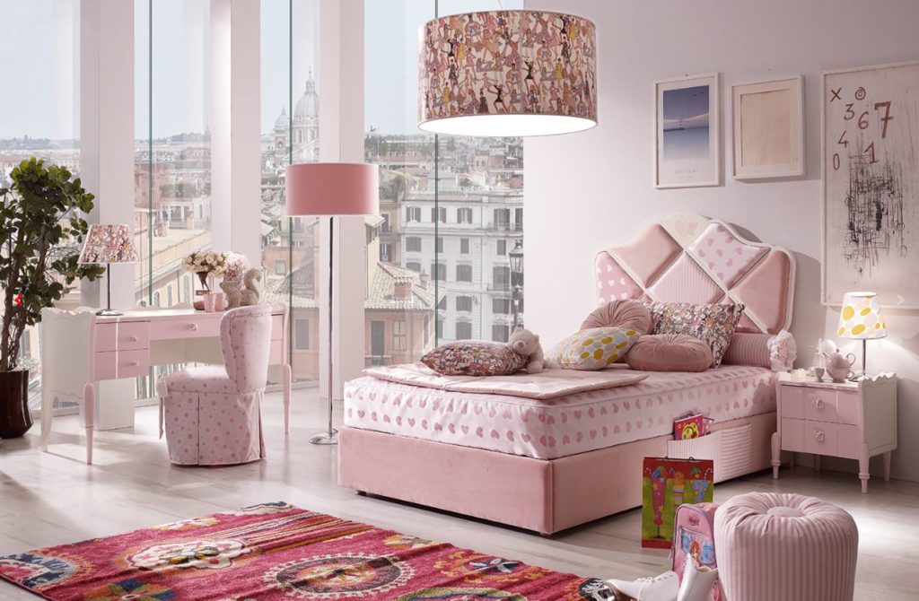 letto cuore sweet cameretta per bambina - Arredamento Lissone