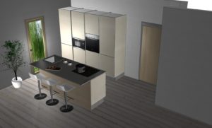 cucina con isola