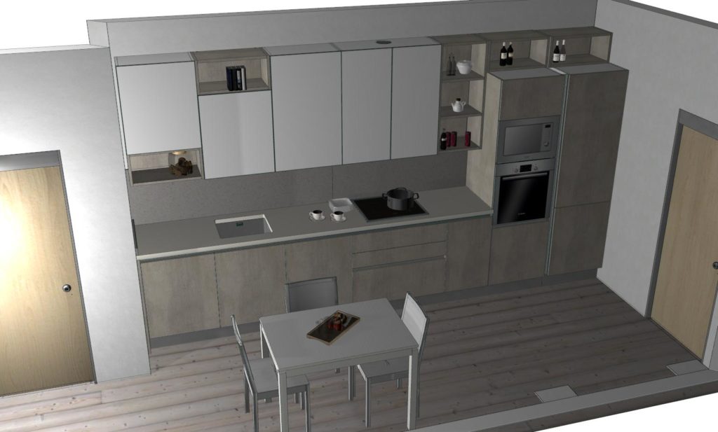 progetto cucina modello extra