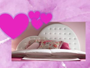 letto cuore con swarovski