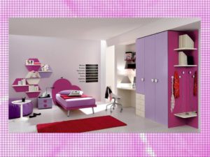 letto cuore rosa fucsia