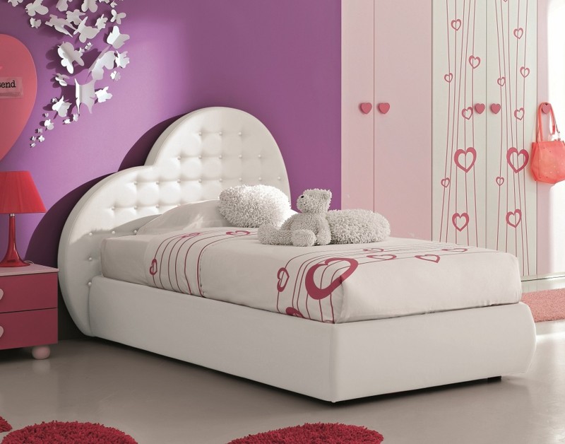 letto cuore sweet cameretta per bambina