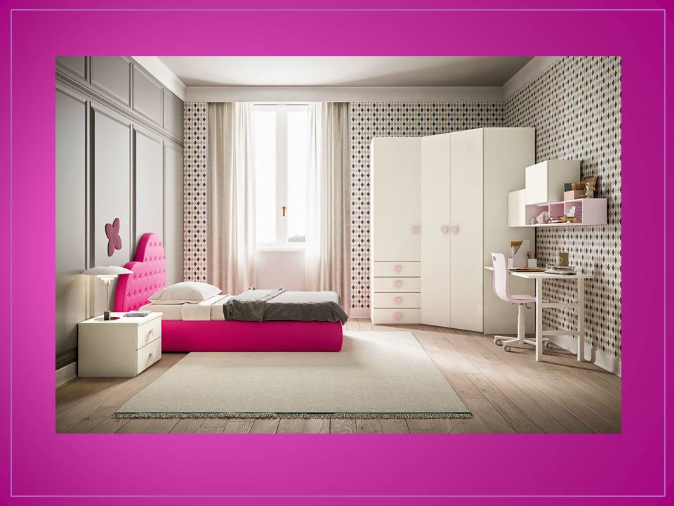 letto cuore fucsia 