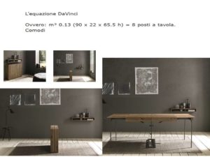Tavolo trasformabile modello Da Vinci