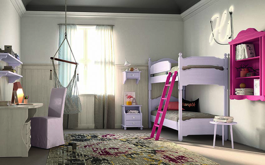 letto castello legno massello legno a cstello legno massello Scandola