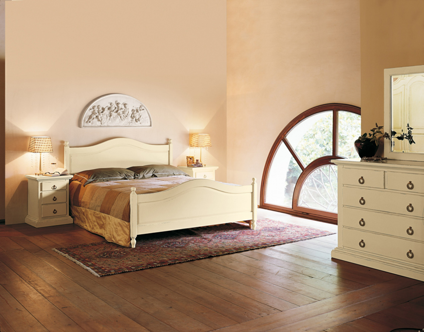 Comò e comodino Asso in stile classico, di Tonin Casa Comò e comodino Asso di Tonin Casa