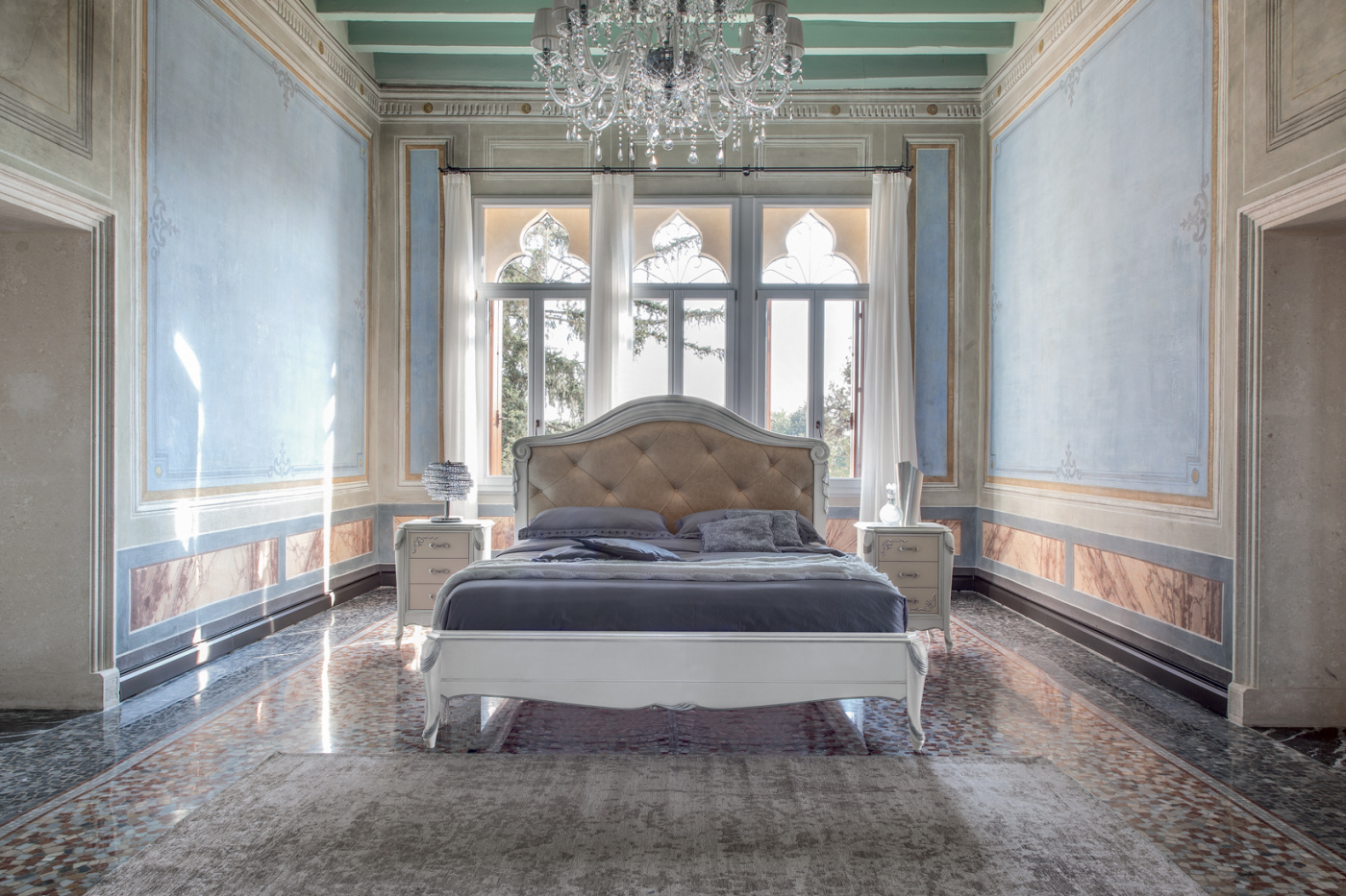 Letto matrimoniale in stile classico modello Rama di Tonin Casa Letto matrimoniale Rama, Tonin Casa