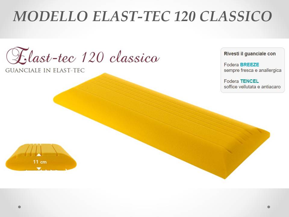 Guanciale Elast Tec 120 classico Sogno Veneto