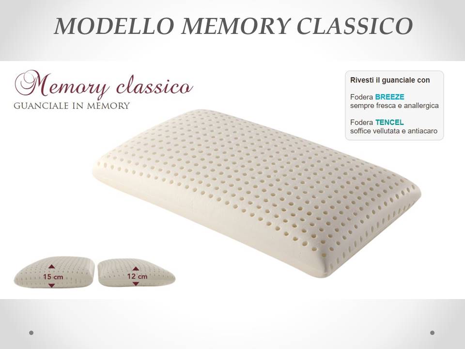 Guanciale memory classico Sogno Veneto