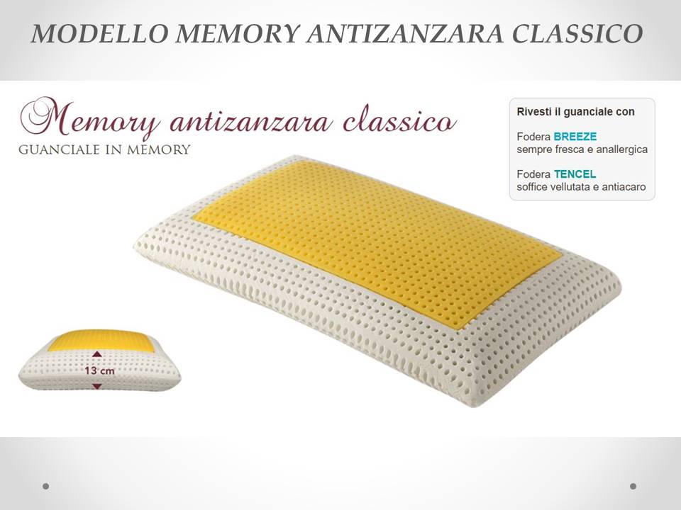 Guanciale Memory antizanzara Sogno Veneto