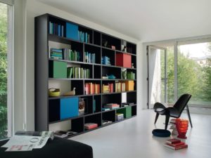 libreria colorata componibile