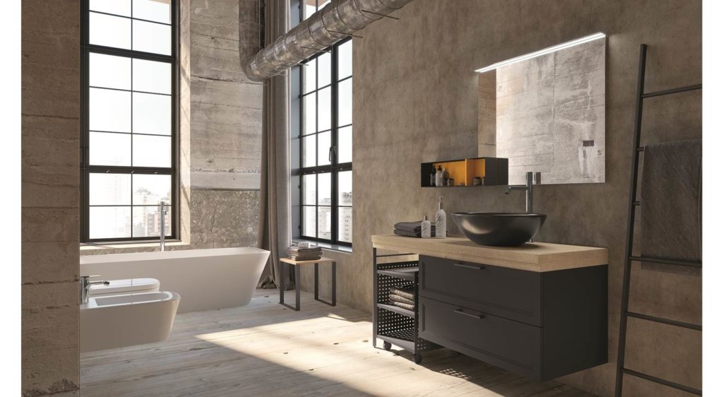 bagno industrial style 