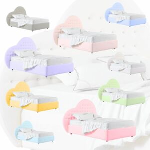 letto con testata a cuore